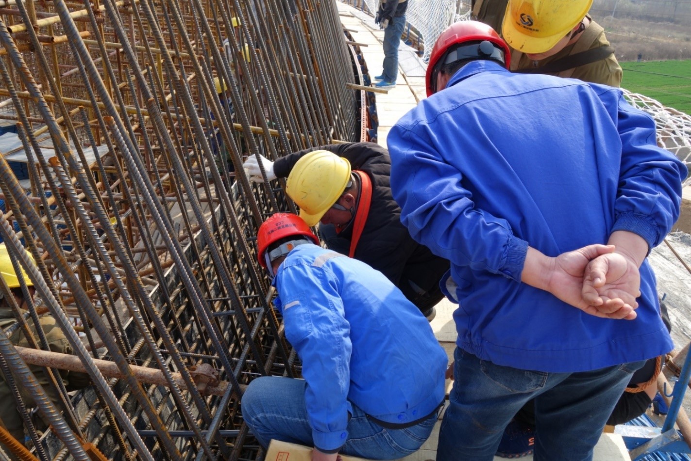 郑州豫能热电项目#2冷却塔环梁浇筑顺利完成