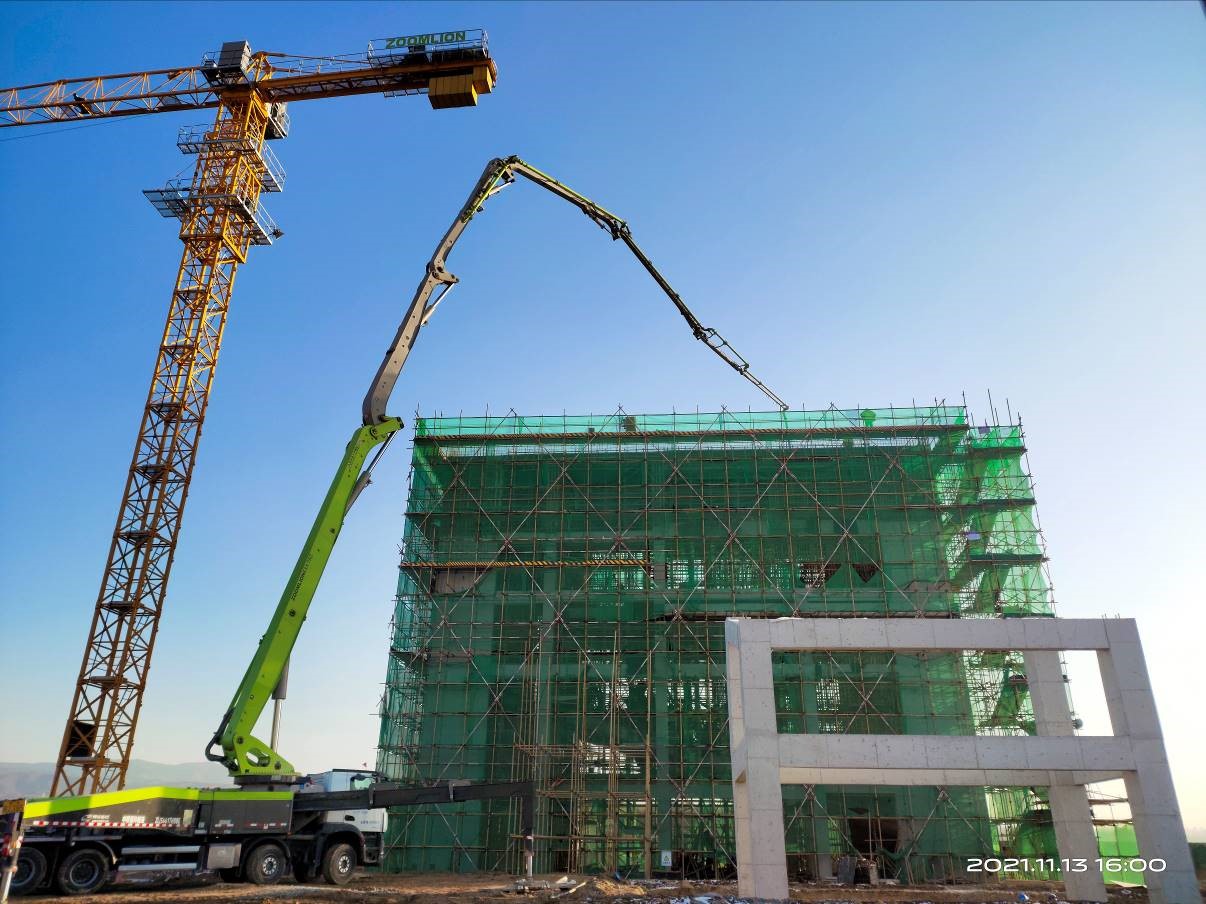 山西合成生物产业生态园热电联产项目#2转运站主体结构顺利提前封顶